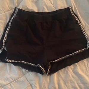 Brandy Melville cheetah print trimmed shorts